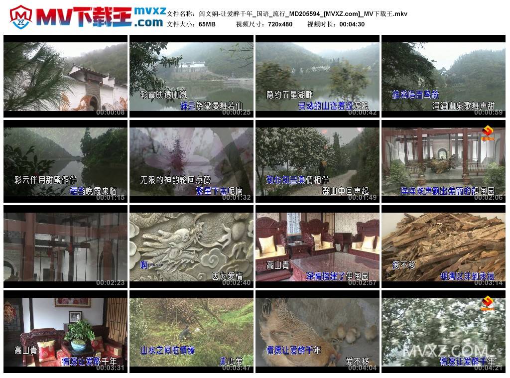 闾文娴-让爱醉千年_国语_流行_MD205594